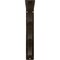 Ekena Millwork Loera Wrought Iron Bracket, (Triple center brace), Antiqued Pale Gold 2"W x 10"D x 12"H BKTM02X10X12TLOAPG - alternate 3